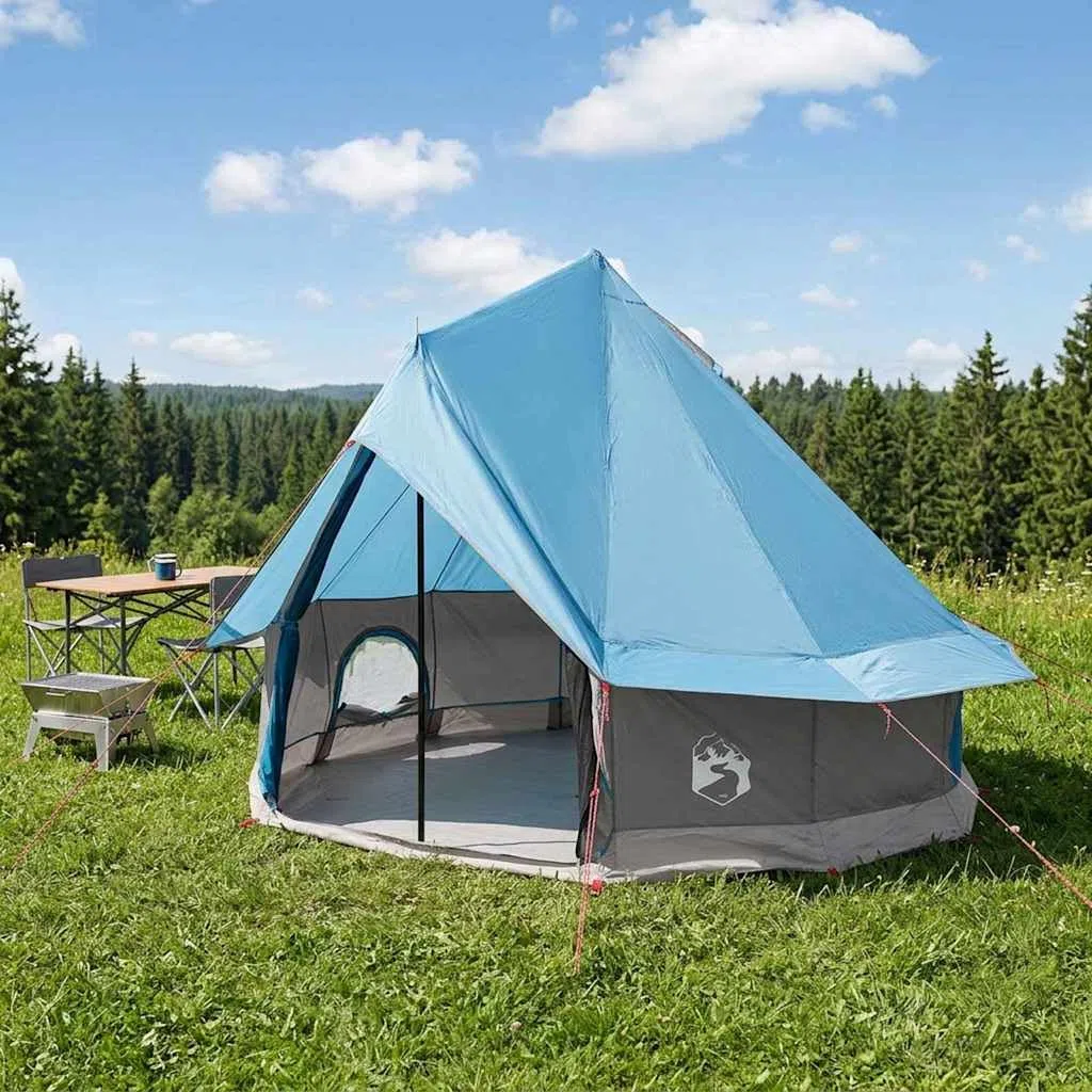 Namiot Tipi dla 18 osób, zielony, poliester i stal, na kemping