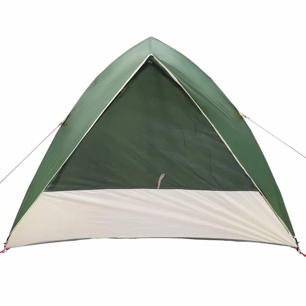Namiot kempingowy z dachem, zielony, 320 x 275 x 190 cm, TAFT, wodoszczelny namiot outdoorowy dla 4 osób, łatwy montaż z portem E i zawieszką na światło, idealny na przygody, na plażę i do ogrodu
