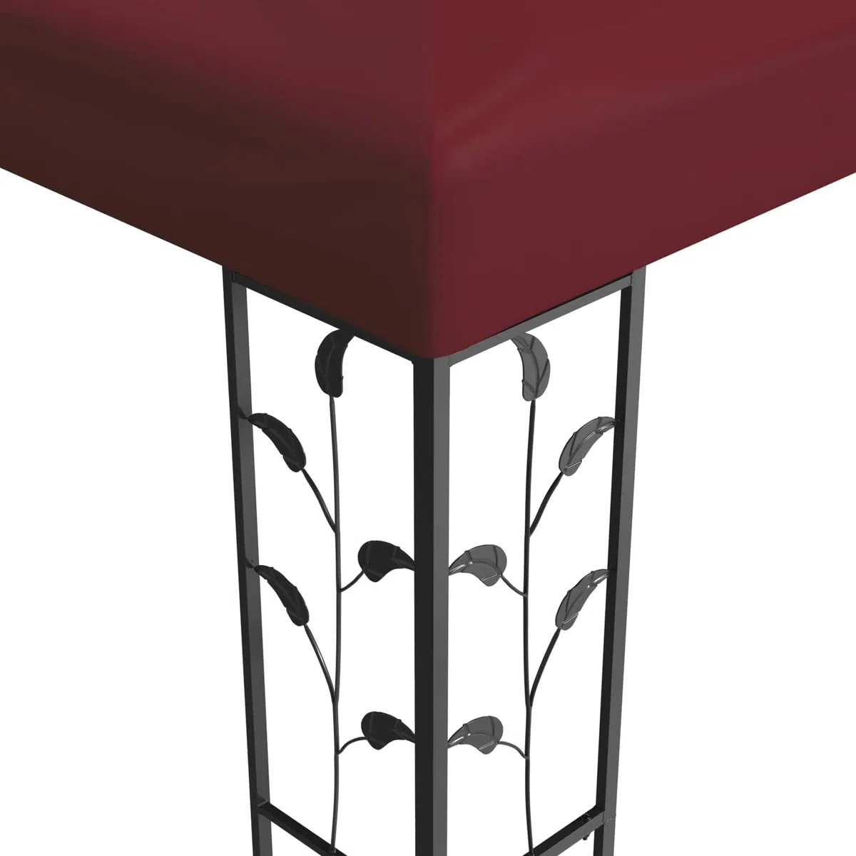 Pawilon 3,97 x 2,96 x 2,68 m czerwone wino poliester i stal