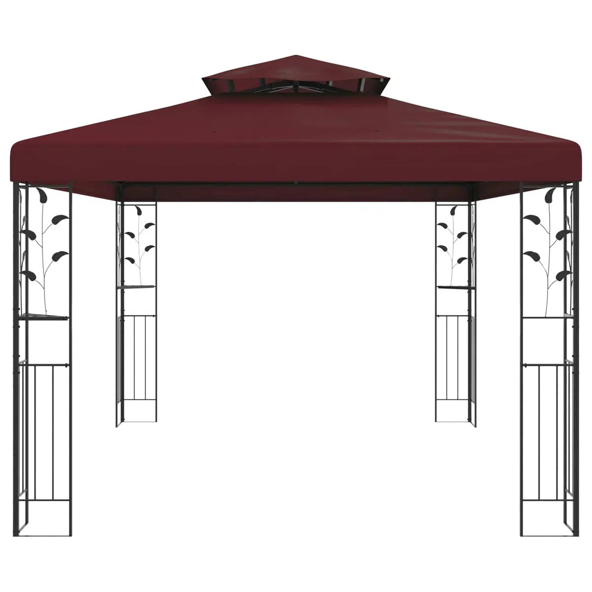 Pawilon 3,97 x 2,96 x 2,68 m czerwone wino poliester i stal